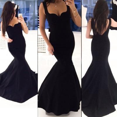 Women Sleeveless Mermaid Prom Ball Formal Evening Gown Cocktail Party Long Dress