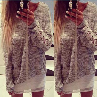 Women Fashion Tops Long Sleeve Casual Loose Hoodies Blouse Sweater Sweatshirt