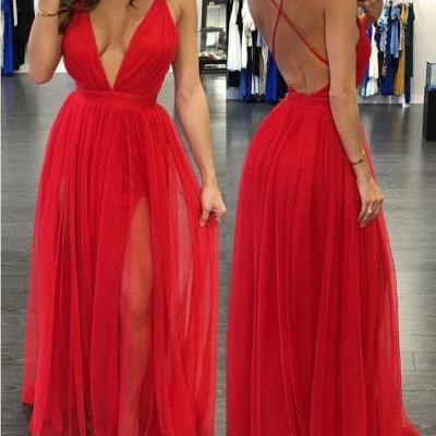 Sexy Long V Neck Women's Chiffon Evening Party Formal Bridesmaid Prom Gown Dress
