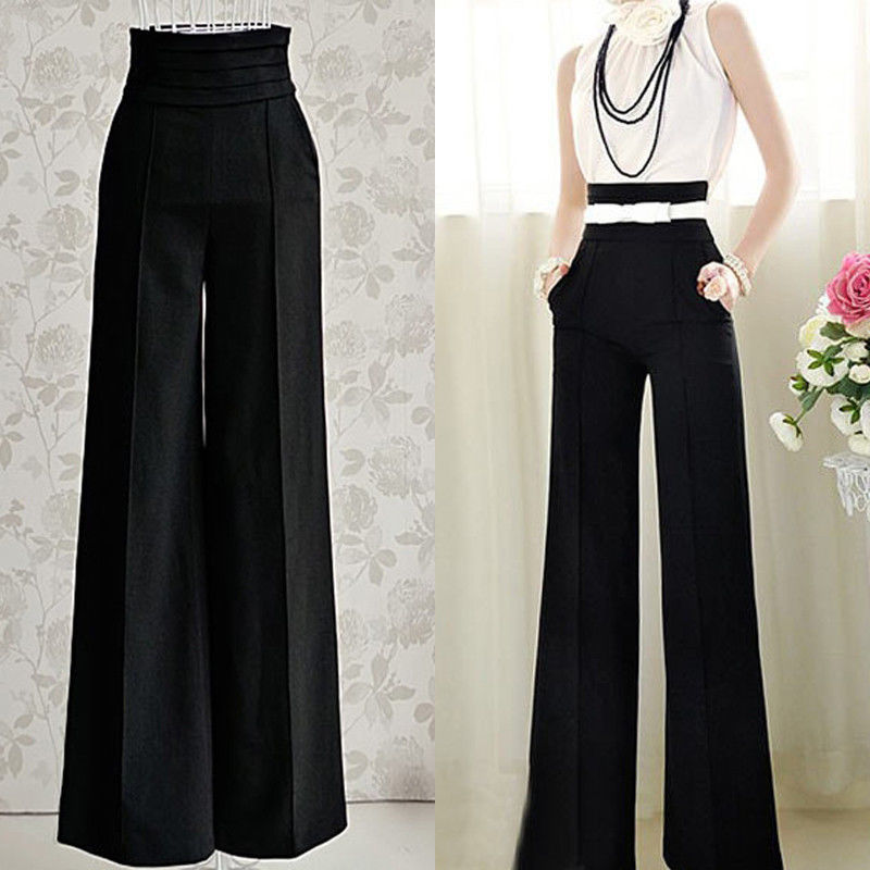 high waisted long pants