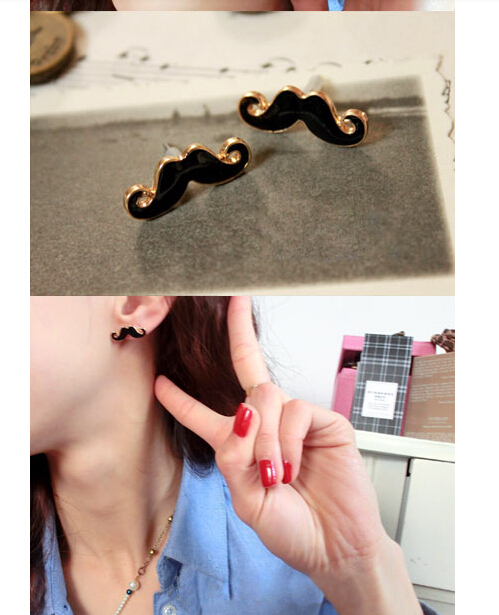 Mustache Earrings On Luulla Mustache Earrings