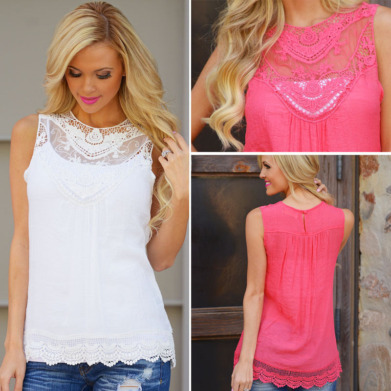 Fashion Women Summer Vest Top Sleeveless Blouse Casual Tank Tops T