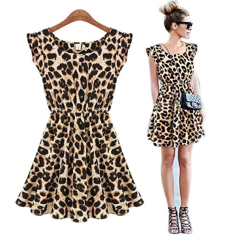Sexy Women Leopard Mini Dress On Luulla